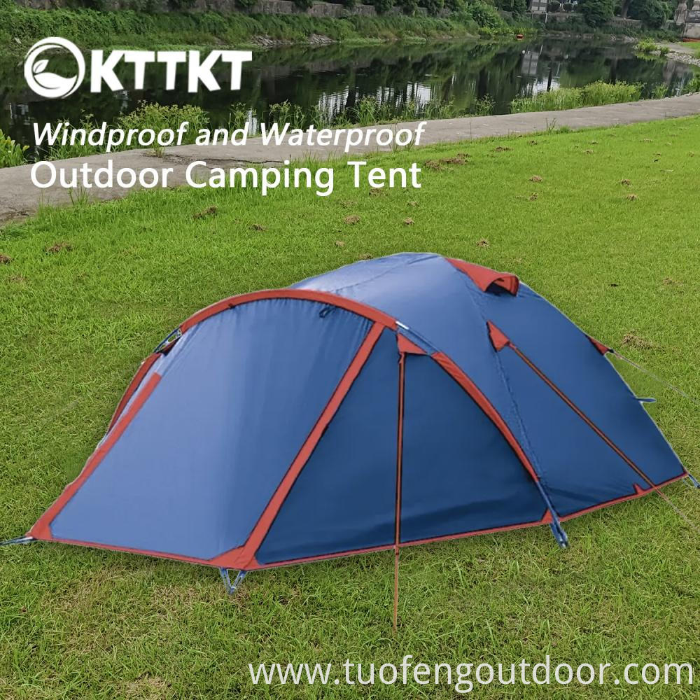 3 2kg Blue Camping Trekking Double Tent